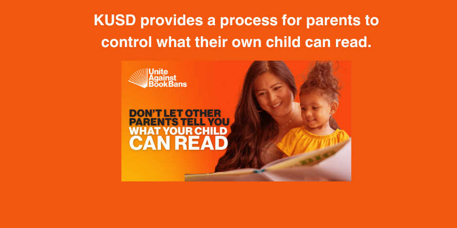 KUSD Provides a Process for Parents Concerned About Books